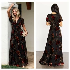 Baltic Born Valen Maxi Dress Velvet New Without Tags